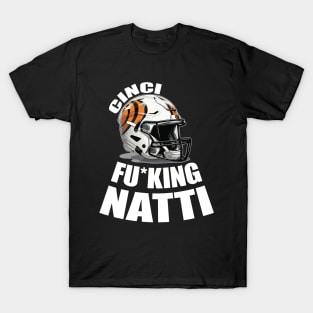 Cincinnati Bengals Helmet White T-Shirt